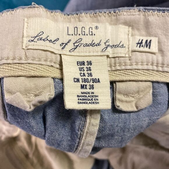 #181  H&M Chambray men’s shorts - Picture 4 of 9